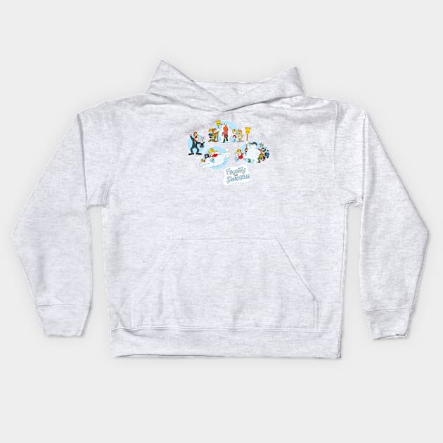 Frosty The Snowman Kids Hoodie by Chewbaccadoll